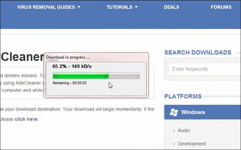 C&agrave;i đặt phần mềm AdwCleaner
